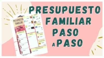 Presupuesto familiar fácil de organizar