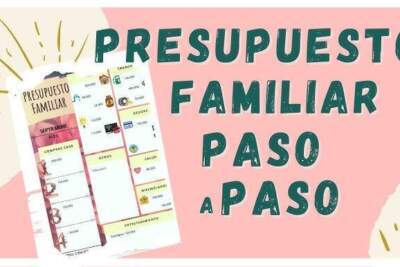 Presupuesto familiar fácil de organizar
